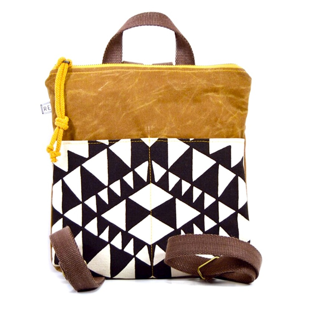 Rachel Elise handmade backpack (Asheville brand) Vegan materials only